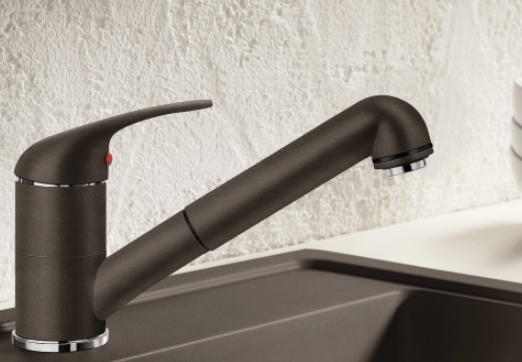 Blanco Daras-S bateria zlewozmywakowa z wyciąganą wylewką kawowy 517740