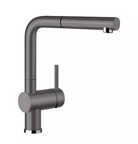 Blanco Linus-S bateria zlewozmywakowa z wyciąganą wylewką szarość skały 518813