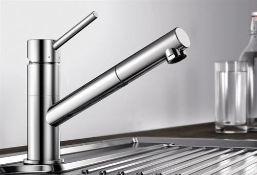 Blanco Kano-S bateria zlewozmywakowa z wyciąganą wylewką chrom 521503