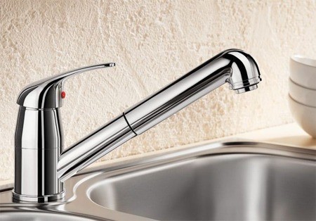 Blanco Daras-S bateria zlewozmywakowa z wyciąganą wylewką chrom 517731