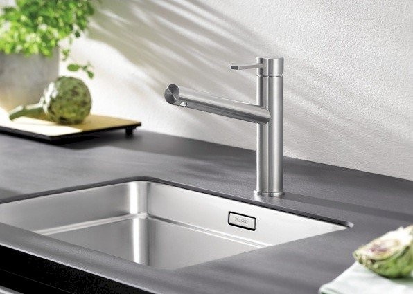 Blanco Ambis bateria zlewozmywakowa stal szczotkowana 523118