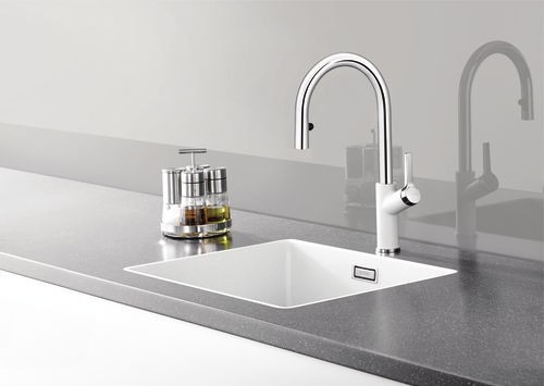 Blanco Carena-S Vario bateria zlewozmywakowa z wyciąganą wylewką i przełącznikiem strumienia wody antracyt/chrom 521358