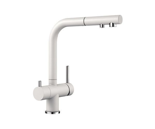 Blanco Fontas-S II bateria zlewozmywakowa z wyciąganą wylewką biały/chrom 525204