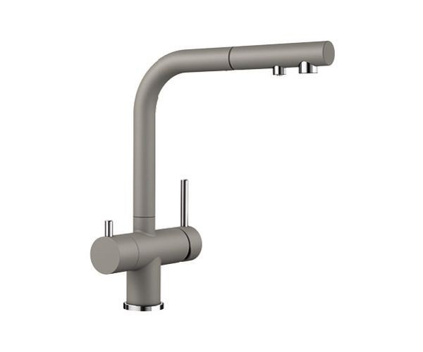 Blanco Fontas-S II bateria zlewozmywakowa z wyciąganą wylewką tartufo/chrom 525206