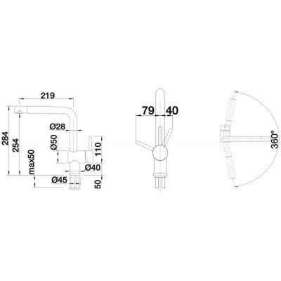 Blanco Linus bateria zlewozmywakowa biały 516702