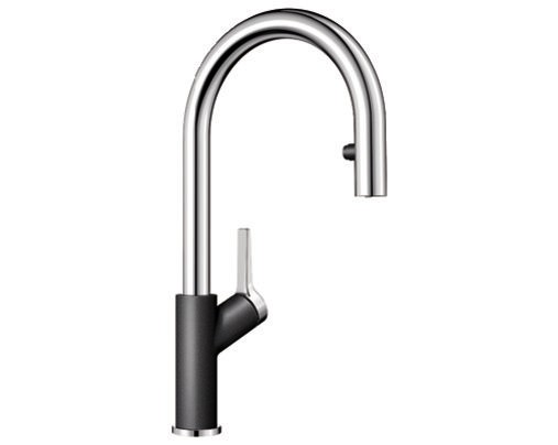 Blanco Carena-S Vario bateria zlewozmywakowa z wyciąganą wylewką i przełącznikiem strumienia wody antracyt/chrom 521358