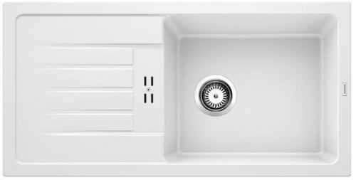 Blanco Favum XL 6 S Silgranit PuraDur II zlewozmywak granitowy 1 komora z ociekaczem kolor biały 524235