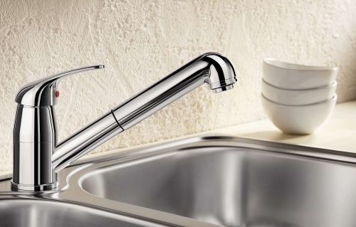 Blanco Daras-S-F bateria zlewozmywakowa podokienna z wyciąganą wylewką chrom 521752