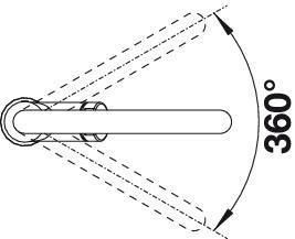Blanco Carena bateria zlewozmywakowa chrom 520766