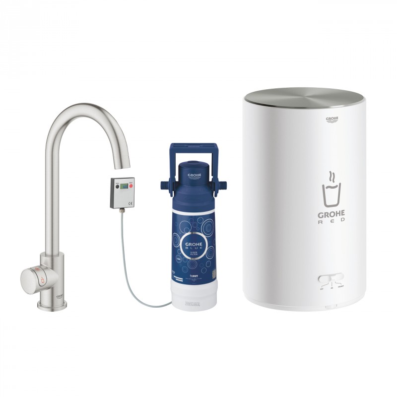 Grohe Red Mono zawór sztorcowy z bojlerem w rozmiarze M stal nierdzewna 30085DC1