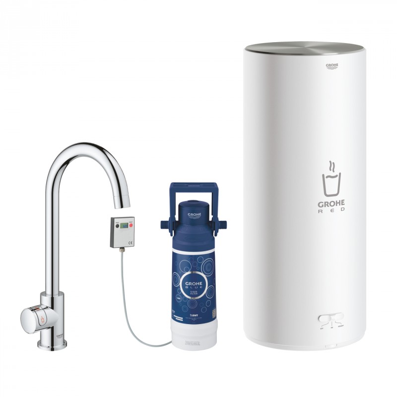 Grohe Red Mono wylewka i bojler w rozmiarze L chrom 30080001