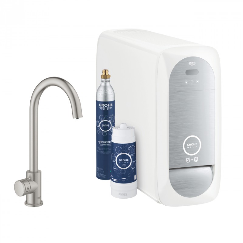 Grohe Blue Home zawór sztorcowy Mono stal nierdzewna 31498DC1