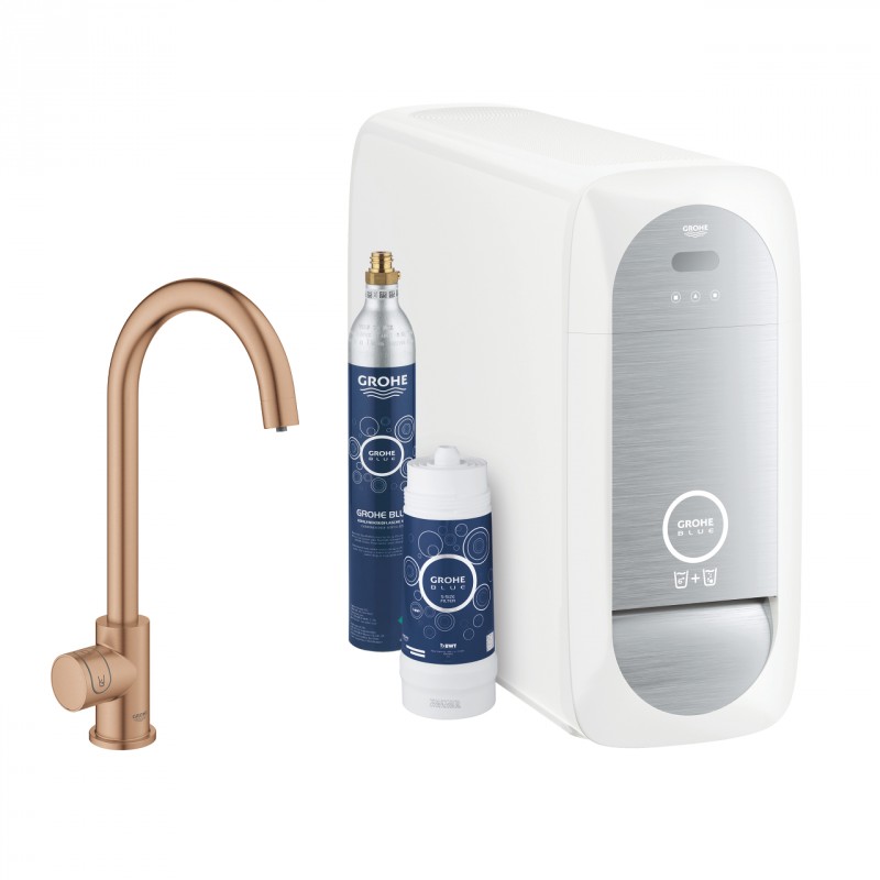 Grohe Blue Home zawór sztorcowy Mono różowe złoto szczotkowane brushed warm sunset 31498DL1