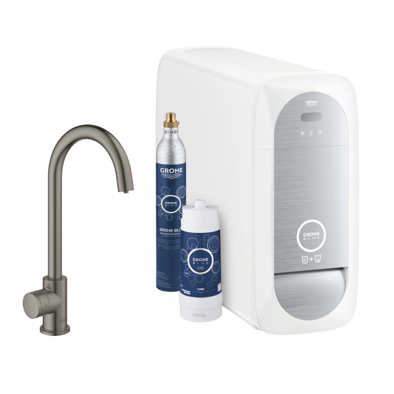 Grohe Blue Home zawór sztorcowy Mono grafit szczotkowany brushed hard graphite 31498AL1