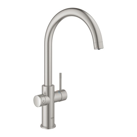 Grohe Blue Home zestaw startowy z wylewką w kształcie C stal nierdzewna 31455DC1