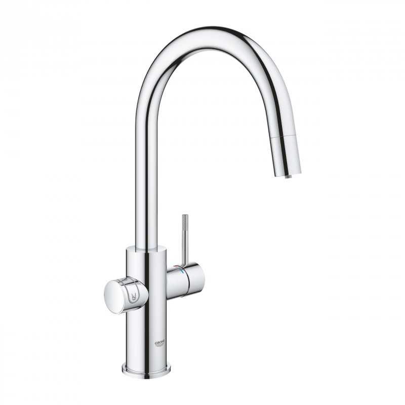 Grohe Blue Home zestaw z wyciaganą wylewką w kształcie C chrom 31541000
