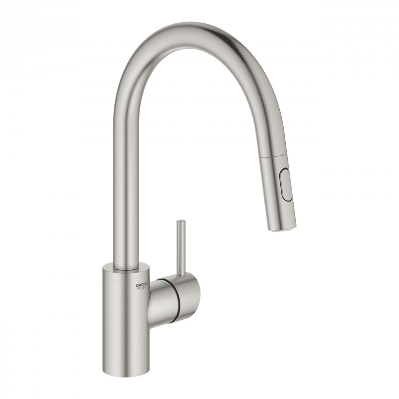 Grohe Concetto bateria kuchenna zlewozmywakowa z wyciąganą wylewką stal nierdzewna 31483DC2
