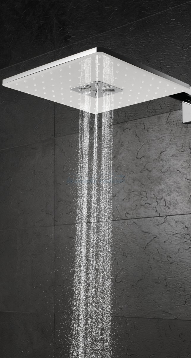 Grohe Euphoria System SmartControl 310 Duo Cube zestaw prysznicowy termostatyczny z deszczownicą 31cm moon white 26508LS0