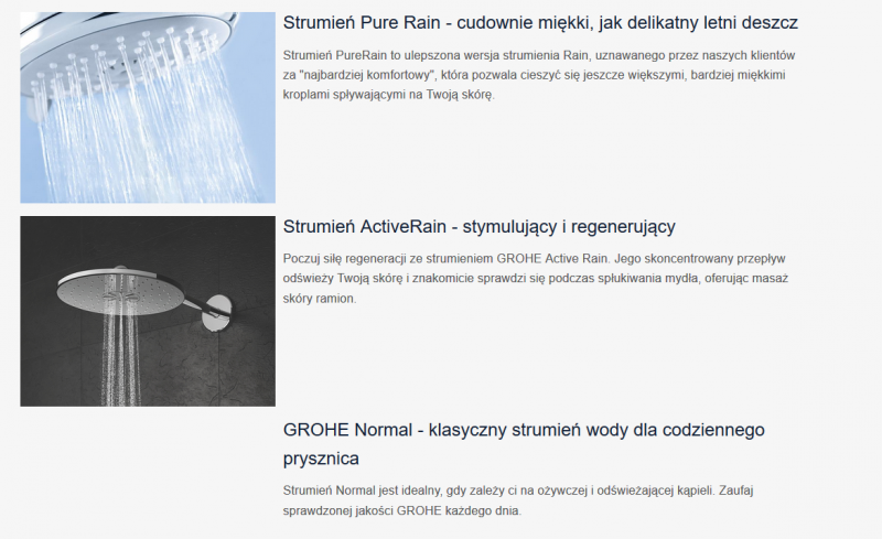 Grohe Euphoria System SmartControl 260 Mono zestaw prysznicowy termostatyczny z deszczownicą 26 cm chrom 26509000