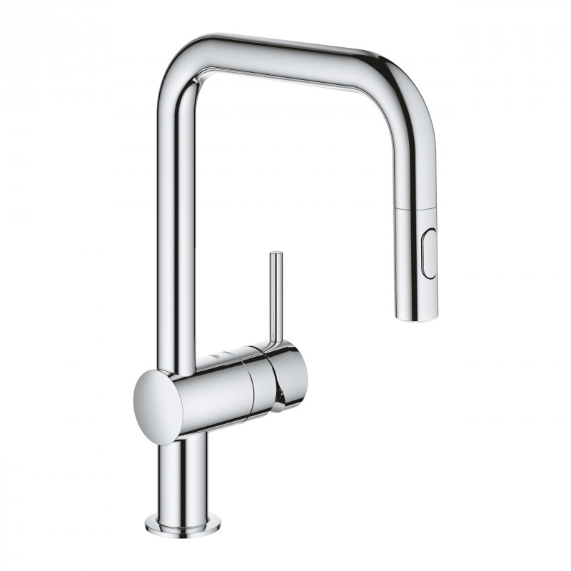 Grohe Minta bateria kuchenna zlewozmywakowa z wyciąganą wylewką chrom 32322002