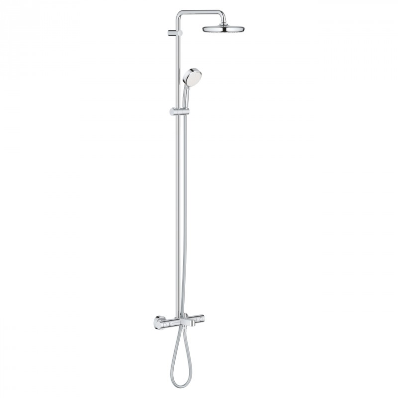 Grohe Tempesta Cosmopolitan System 210 zestaw wannowo-prysznicowy termostatyczny z deszczownicą chrom 26223001