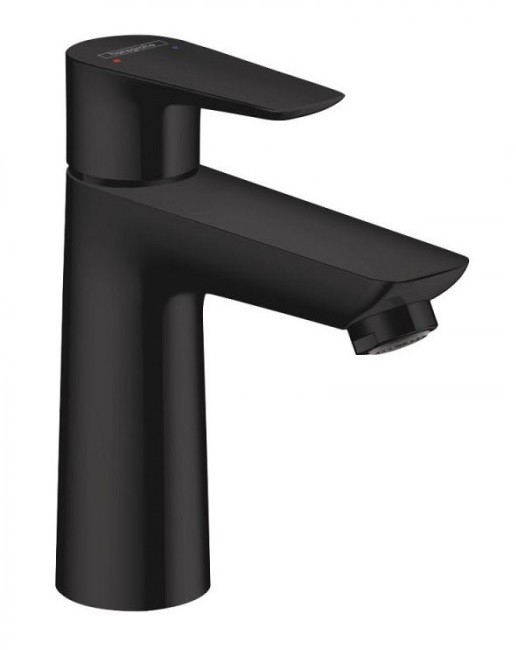 Hansgrohe FinishPlus Talis E bateria umywalkowa 110 CoolStart z korkiem czarny matowy 71713670
