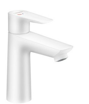 Hansgrohe FinishPlus Talis E bateria umywalkowa 110 CoolStart z korkiem biały matowy 71713700
