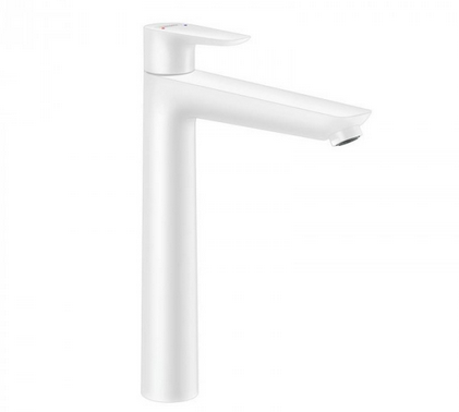 Hansgrohe FinishPlus Talis E bateria umywalkowa 240 z korkiem biały matowy 71716700