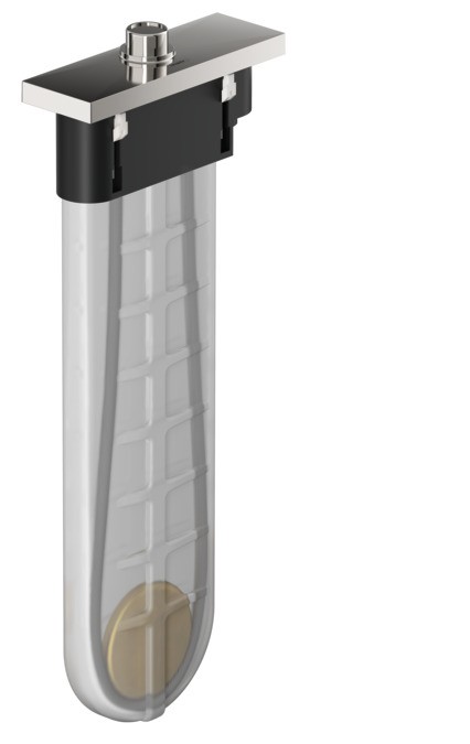 Hansgrohe sBox E zestaw do montażu węża na brzegu wanny czarny chrom szczotkowany 28010340