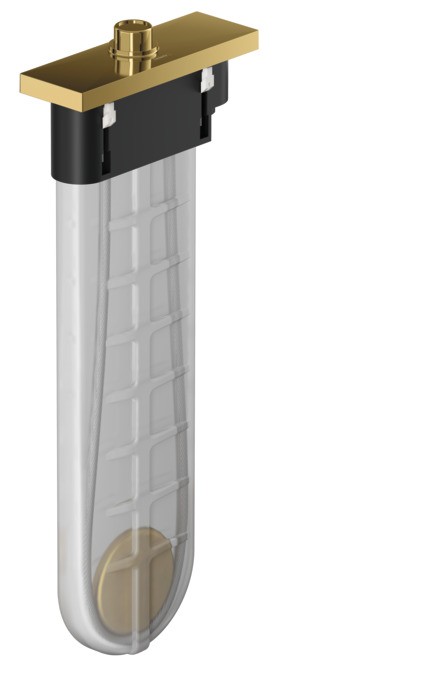 Hansgrohe sBox E zestaw do montażu węża na brzegu wanny złoty polerowany 28010990