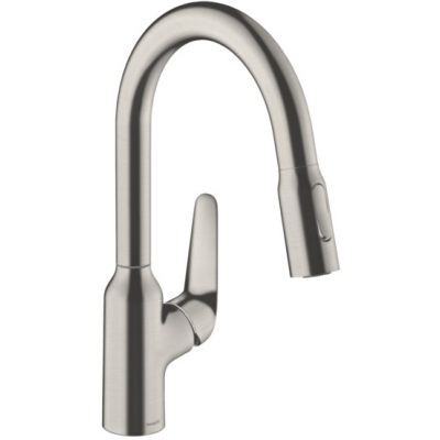 Hansgrohe M42 M429-H180 bateria kuchenna zlewozmywakowa z wyciąganą wylewką stal 71801800