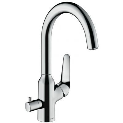 Hansgrohe M42 M424-H220 bateria kuchenna zlewozmywakowa z zaworem odcinającym do urzadzeń chrom 71803000