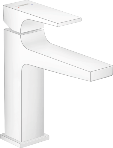 Hansgrohe FinishPlus Metropol 110 bateria umywalkowa z klik-klakiem biały matowy 32507700