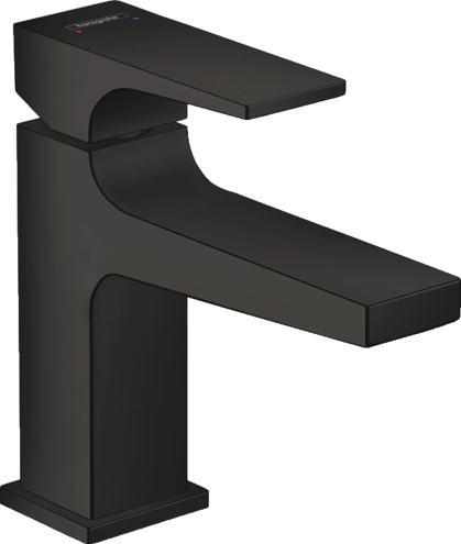 Hansgrohe FinishPlus Metropol 100 bateria umywalkowa z klik-klakiem czarny matowy 32500670