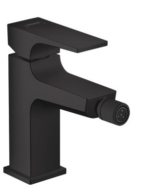 Hansgrohe FinishPlus Metropol bateria bidetowa z klik-klakiem czarny matowy 32520670