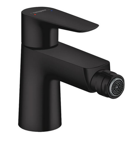 Hansgrohe FinishPlus Talis E bateria bidetowa z korkiem czarny matowy 71720670