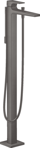 Hansgrohe FinishPlus Metropol bateria wannowa stojąca czarny chrom szczotkowany 32532340