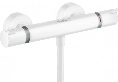 Hansgrohe FinishPlus Ecostat Comfort prysznicowa bateria termostatyczna natynkowa biały matowy 13116700
