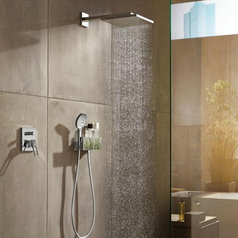 Hansgrohe FinishPlus Raindance E 300 1jet deszczownica z ramieniem prysznicowym 30x30 cm brąz szczotkowany 26238140