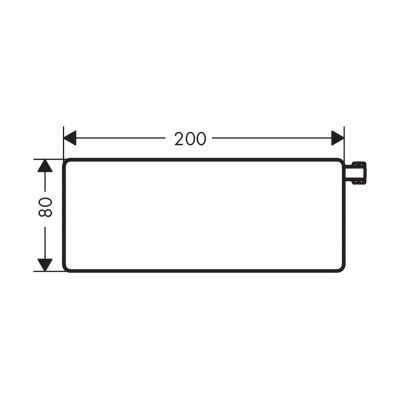 Hansgrohe Rainfinity Casetta E mydelniczka biały/chrom 26511400