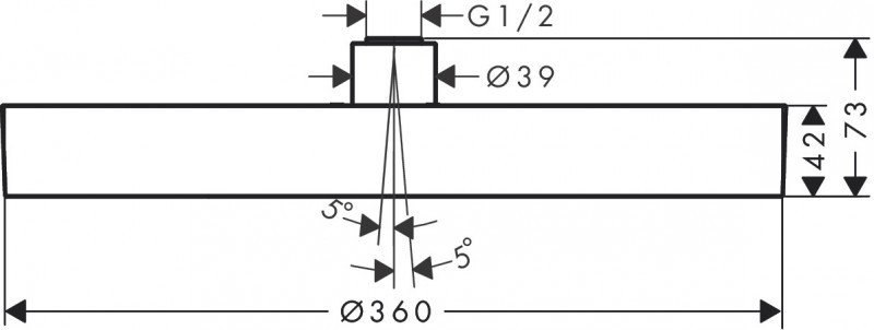 Hansgrohe FinishPlus Rainfinity 360 1jet deszczownica 36x36 cm PowderRain biały mat 26231700