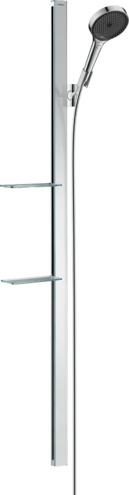 Hansgrohe Rainfinity 130 3jet EcoSmart zestaw prysznicowy z uchwytem i mydelniczką 150 cm chrom 27674000