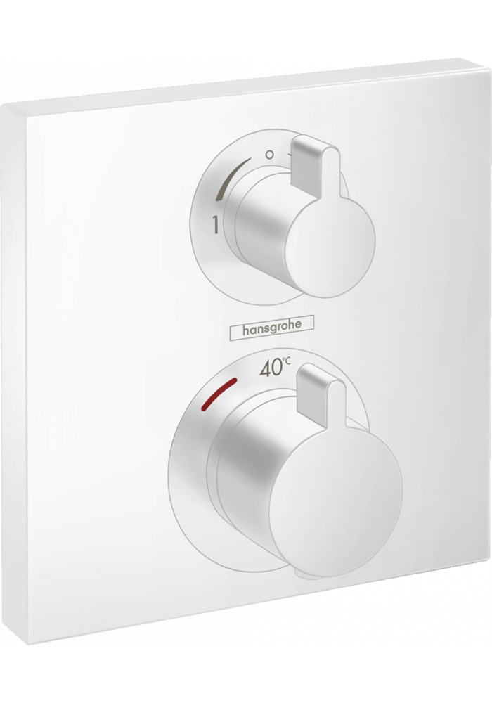 Hansgrohe Ecostat Square Bateria termostatyczna do montażu podtynkowego do 2 odbiorników biały mat 15714700