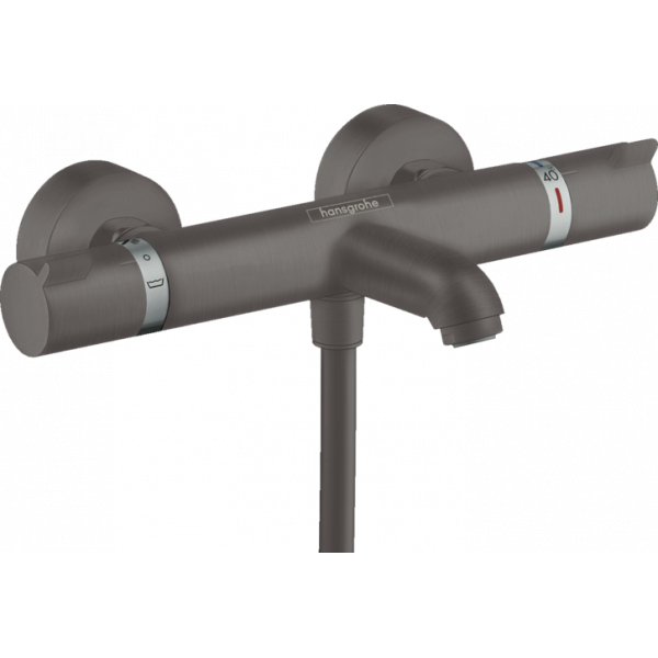 Hansgrohe Ecostat Comfort wannowa bateria termostatyczna natynkowa czarny chrom szczotkowany 13114340