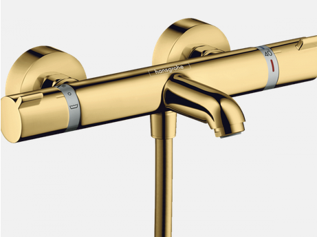 Hansgrohe Ecostat Comfort wannowa bateria termostatyczna natynkowa złoty polerowany 13114990