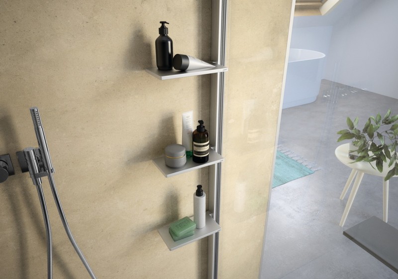 Huppe Select+ Kit zestaw do szkła hartowanego o grubości 6 mm 200 cm srebrny połysk SL3001069