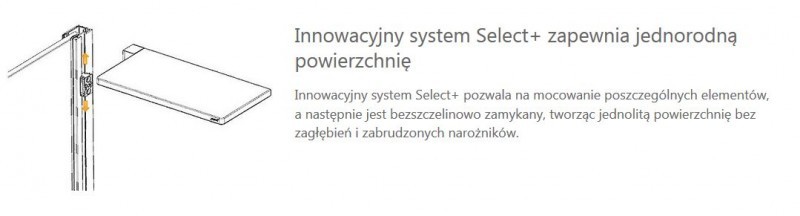 Huppe Select+ ścianka WALK-IN bez wspornika z listwą przyścienną Hüppe Select+ Tablet i Shelf 80 cm srebrny matowy przeźroczyste 10 mm Anti-Plaque SL0102087322