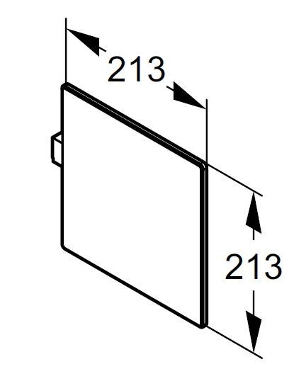 Huppe Select+ Mirror ruchome lustro czarny SL2301123