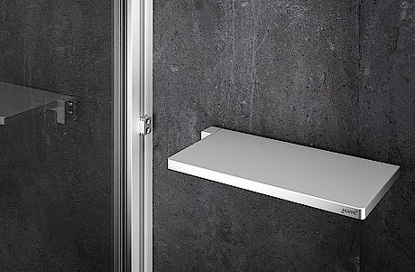 Huppe Select+ Tablet połka na przybory kosmetyczne czarny SL2101123