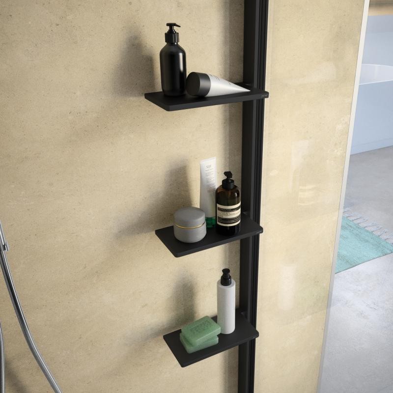 Huppe Select+ Tablet połka na przybory kosmetyczne czarny SL2101123